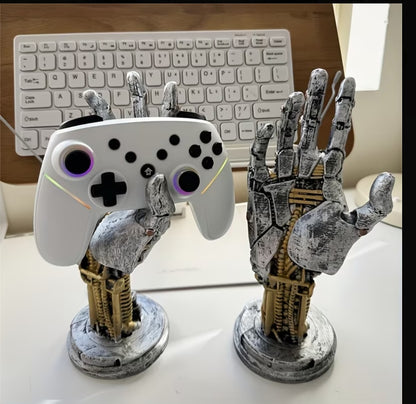 CyberGrip™ – Cyberpunk Gaming Controller & Phone Stand